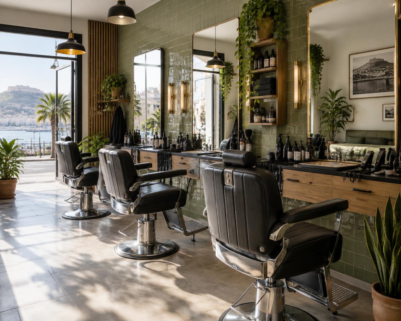 Intérieur de District Barber